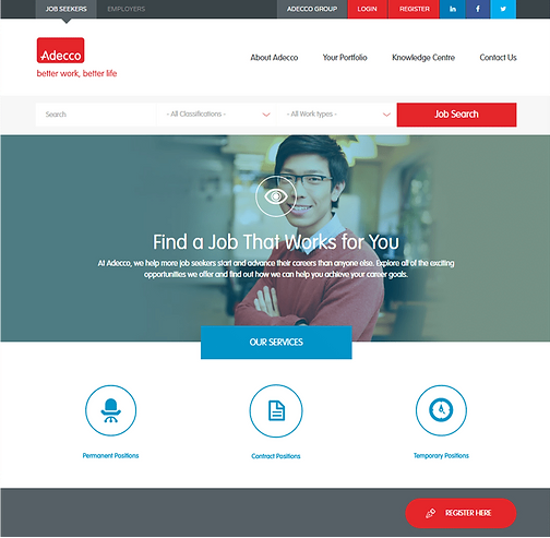 Adecco website