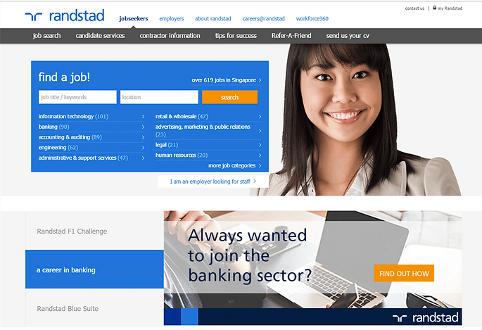 Randstad website